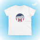 Huntington Beach Pier Stars and Stripes Women's Fit T-shirt