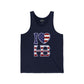 I Heart HB USA Patriotic Unisex Premium Jersey Tank Top