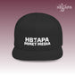 HBAPA MMET Media Flat Bill Snapback Hat with Embroidered Logo