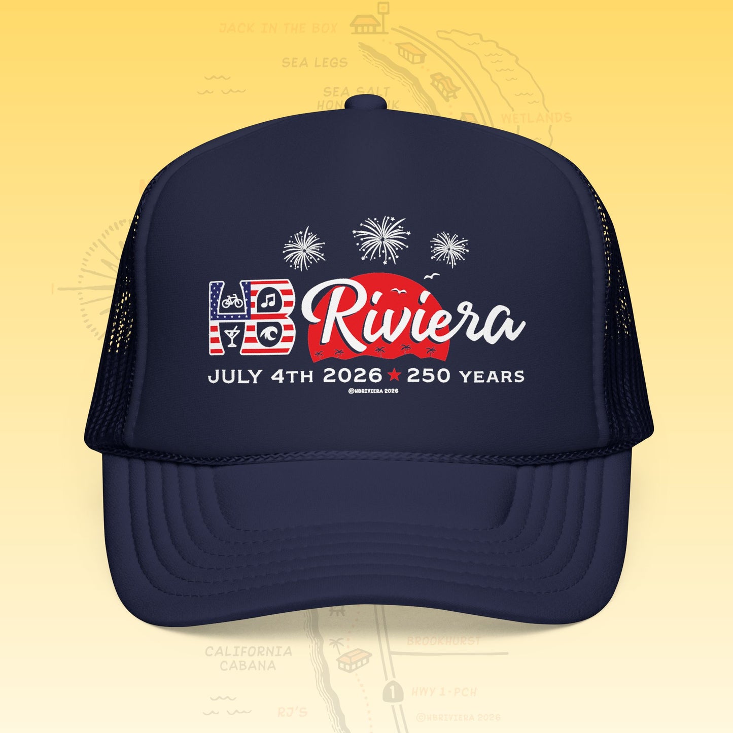 HB Riviera July 4th 2026 Limited Edition Classic Trucker Hat