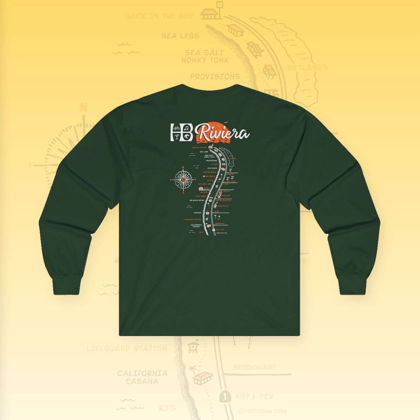 HB Riviera Unisex Ultra Cotton Long Sleeve Tee