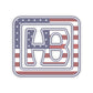 HB Classic Icon Stars and Stripes Kiss-cut Sticker / Decal