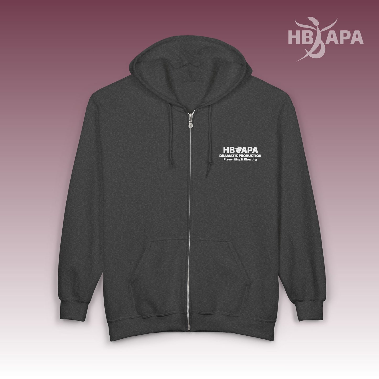 HBAPA Dramatic Production Unisex Heavy Blend Full-Zip Hoodie