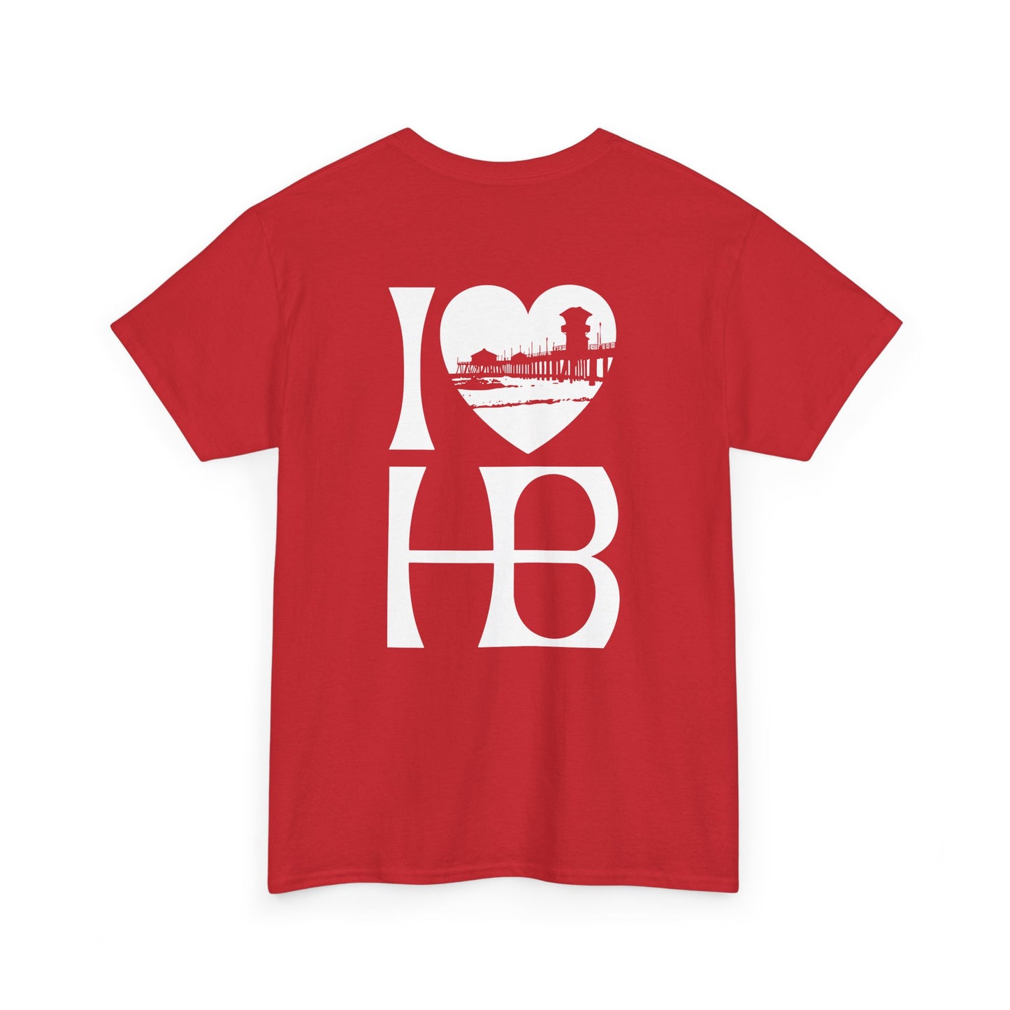 I Heart HB Pier Silhouette Unisex Classic Fit T-shirt