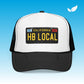 HB Local License Plate Unisex Trucker Hat