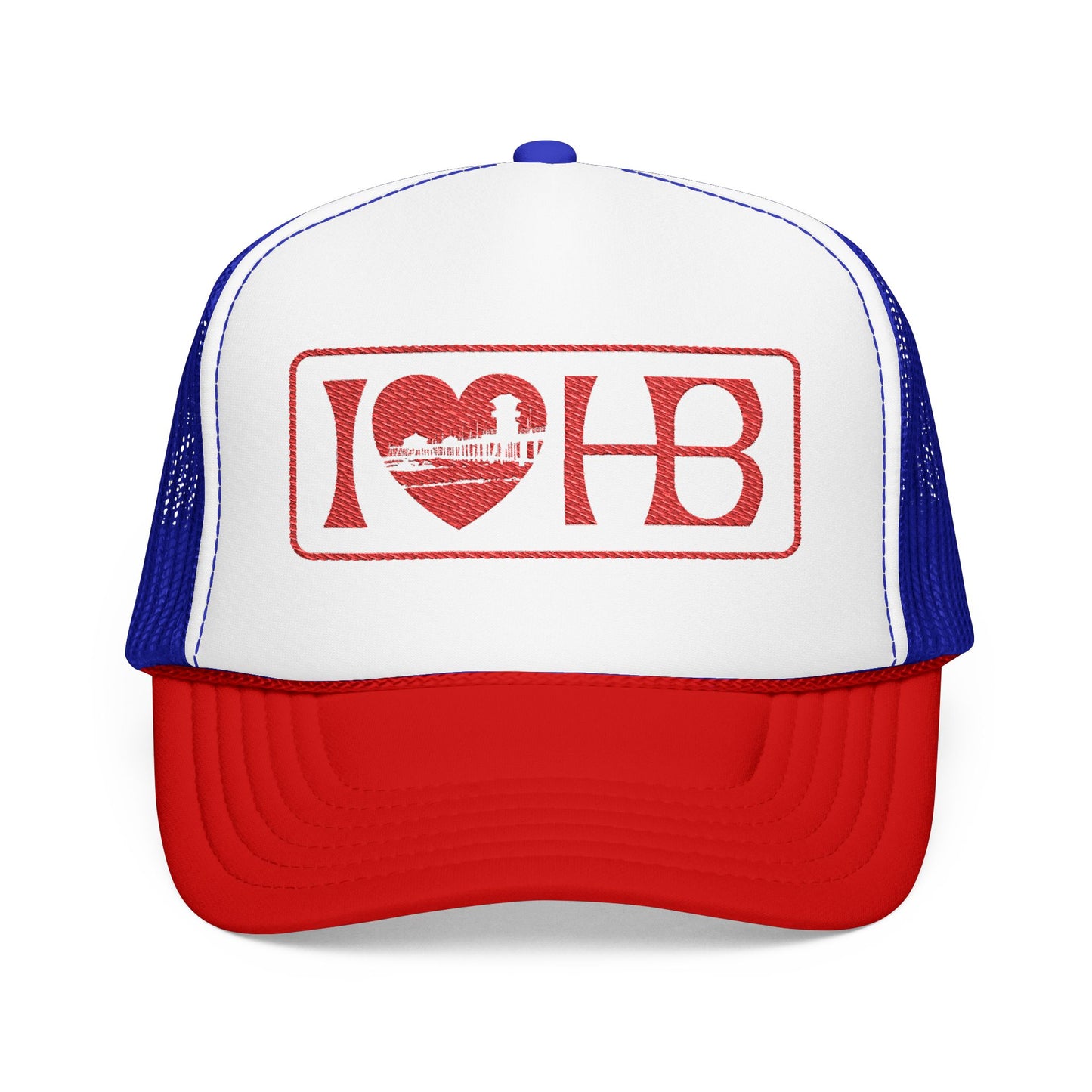 I Heart HB Pier Trucker Hat