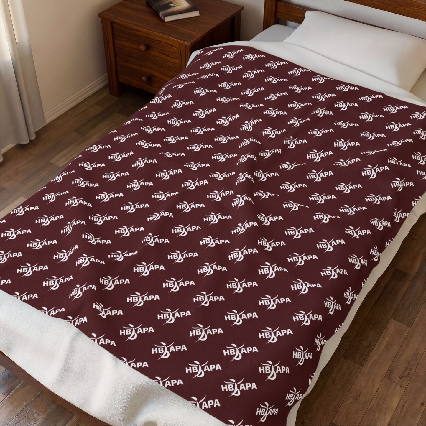 HBAPA Official Logo Velveteen Plush Blanket