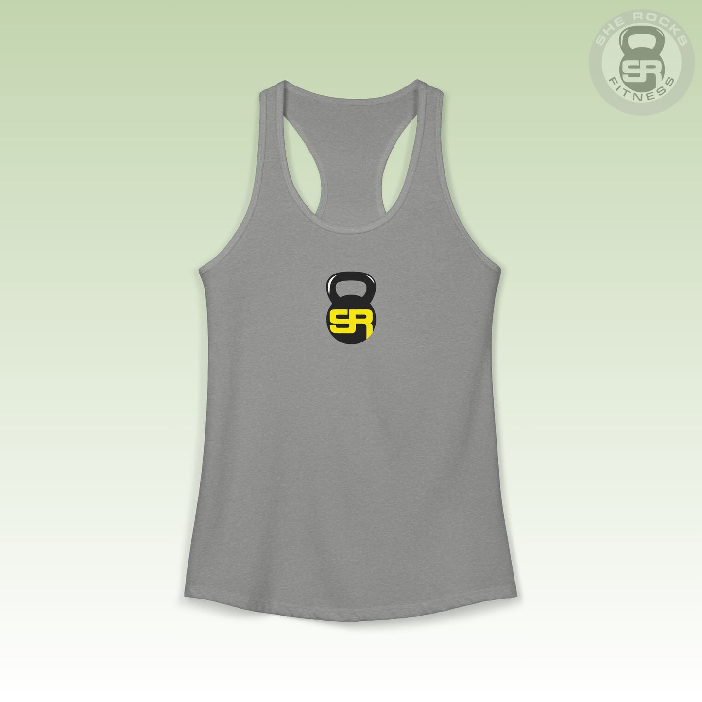 She Rocks Kettle Bell Logo Racerback Tank