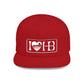 I Heart HB Flat Bill Snapback Hat