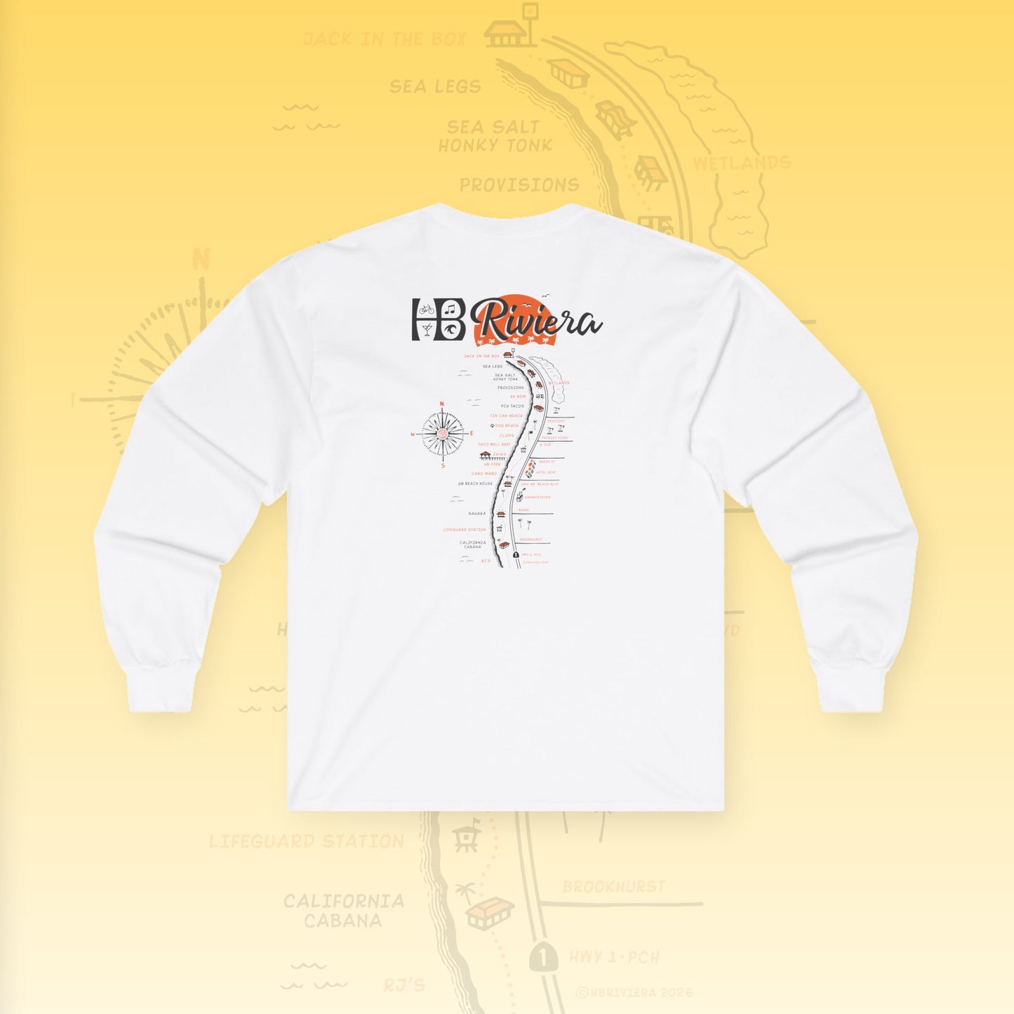 HB Riviera Unisex Ultra Cotton Long Sleeve Tee
