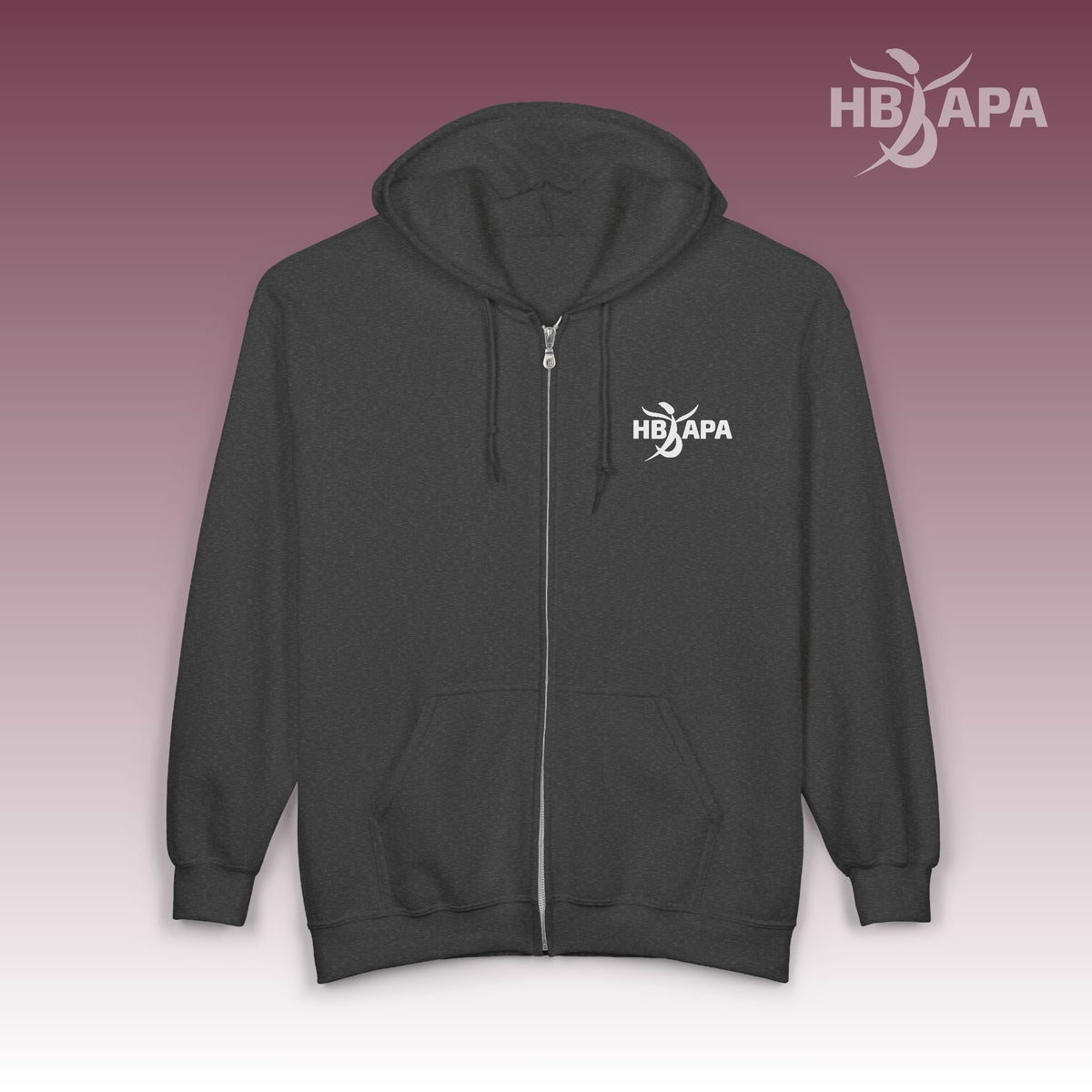 HBAPA Official Logo Unisex Heavy Blend Full-Zip Hoodie