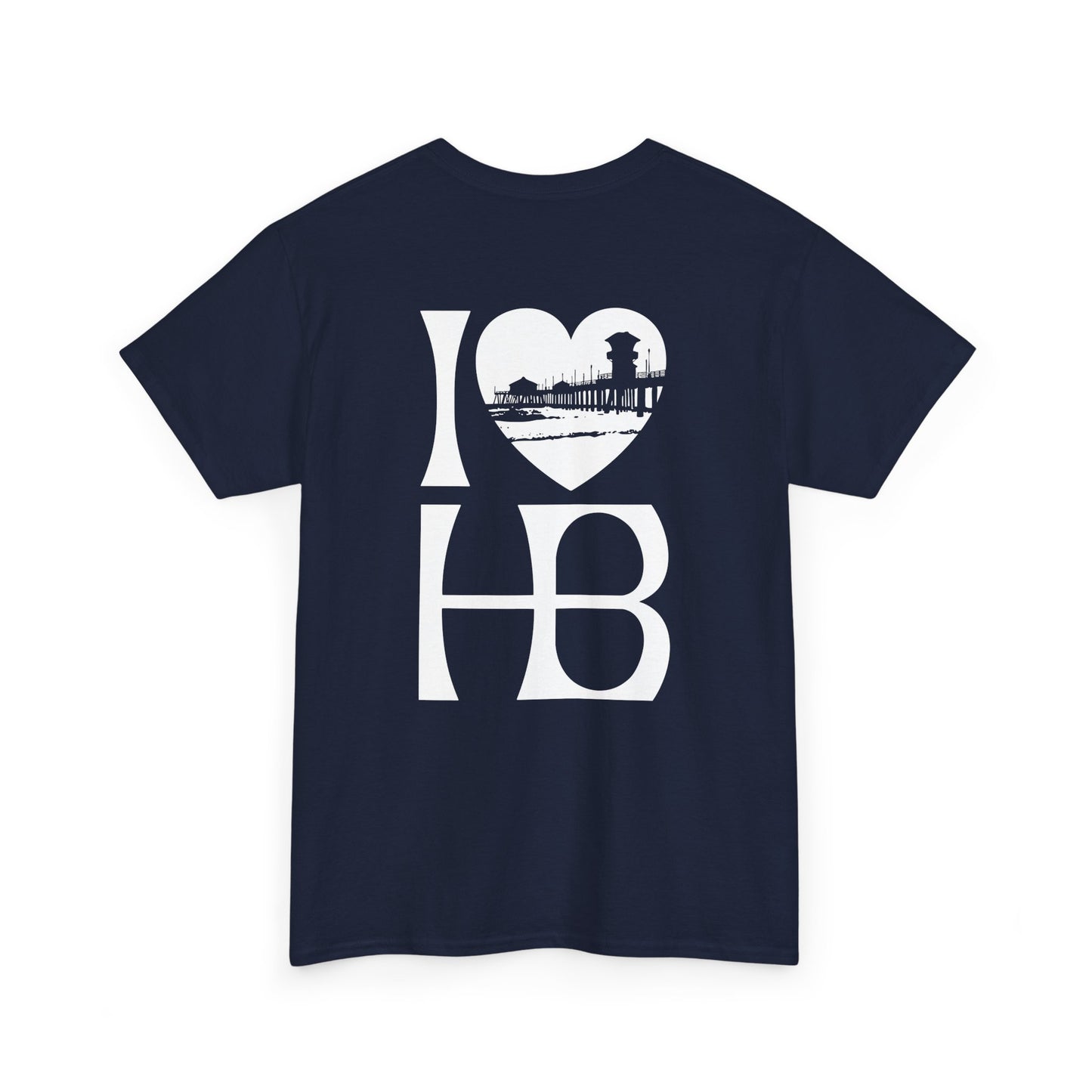 I Heart HB Pier Silhouette Unisex Classic Fit T-shirt