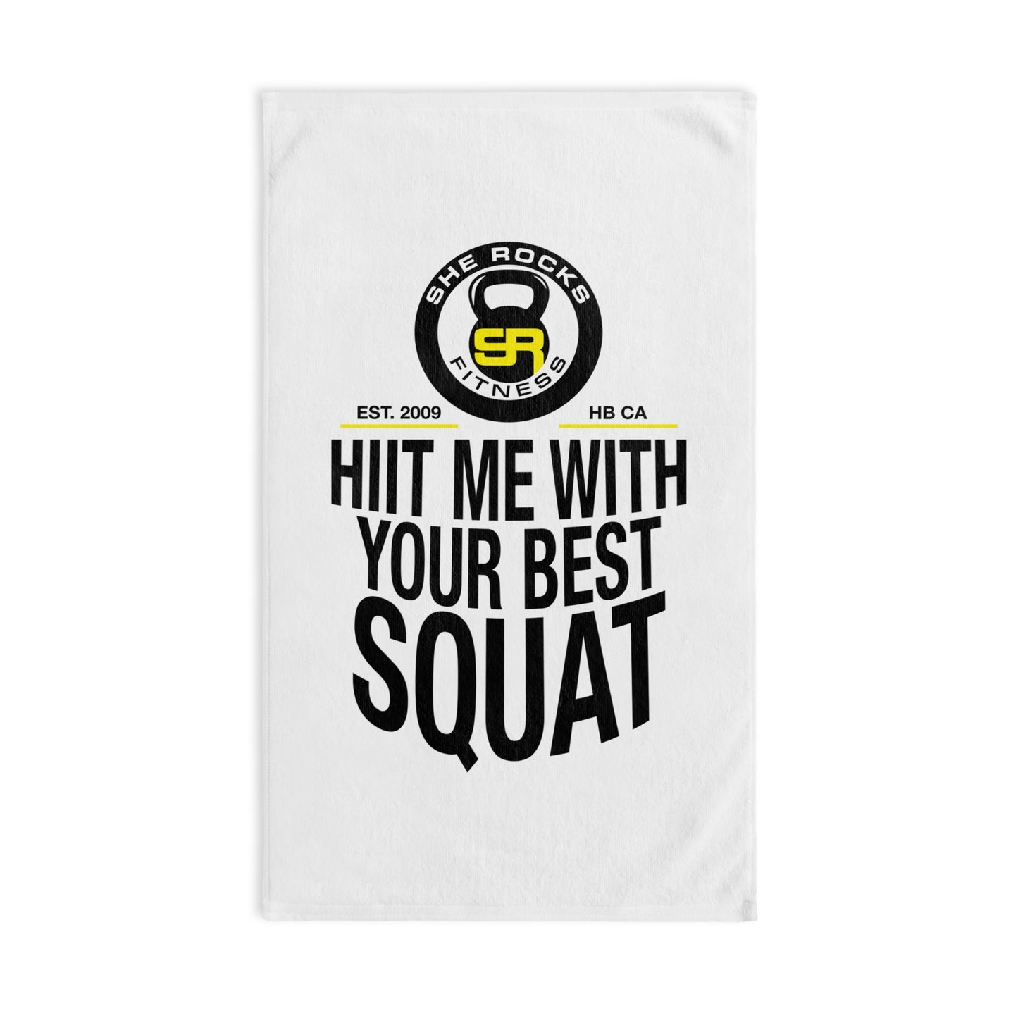 She Rocks HIIT Me With Your Best Squat Workout Towel