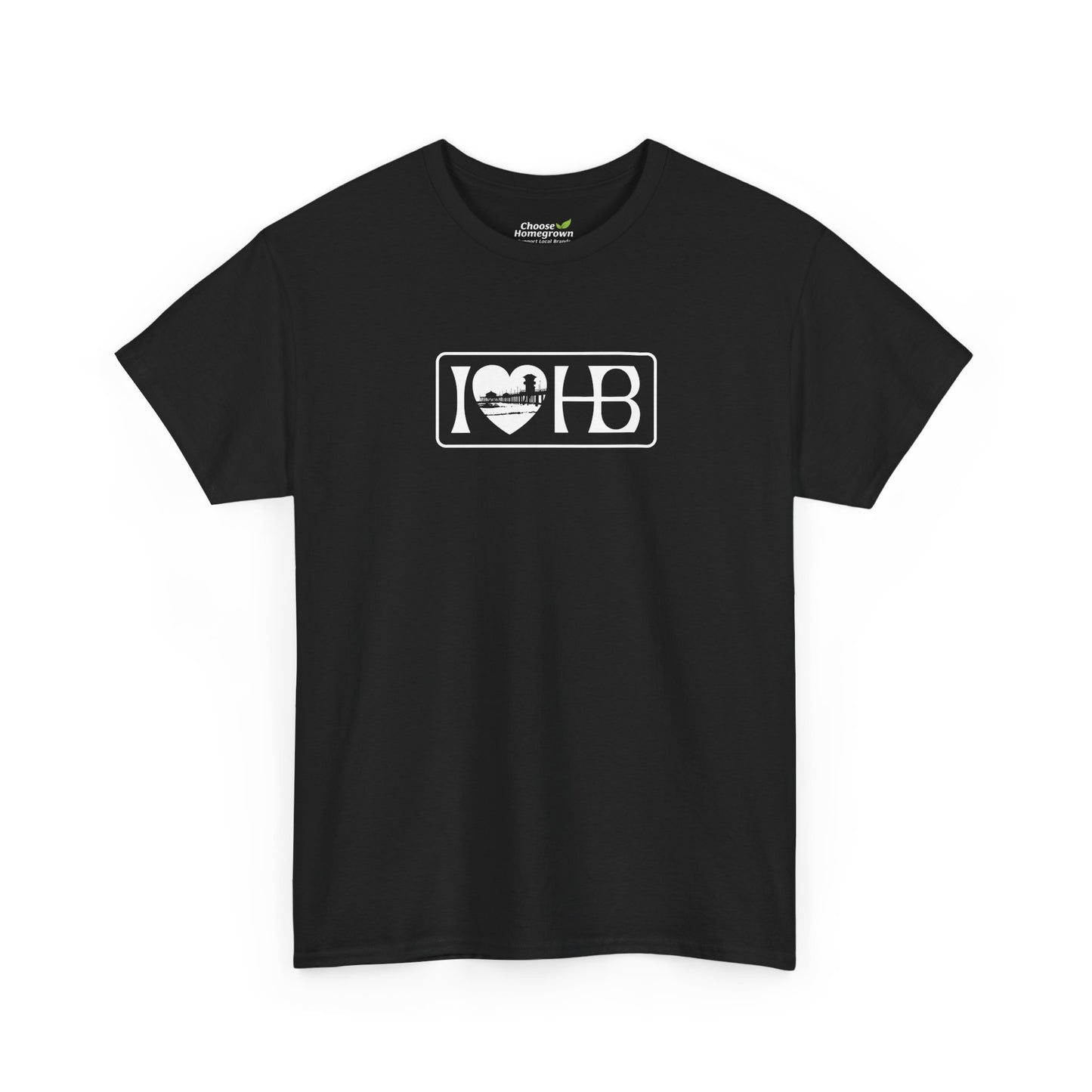 I Heart HB Pier Silhouette Unisex Classic Fit T-Shirt