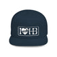 I Heart HB Flat Bill Snapback Hat